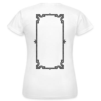 Bordure ancienne - T-shirt Femme - blanc - Dos - AI Model Female 172 dark (172cm)