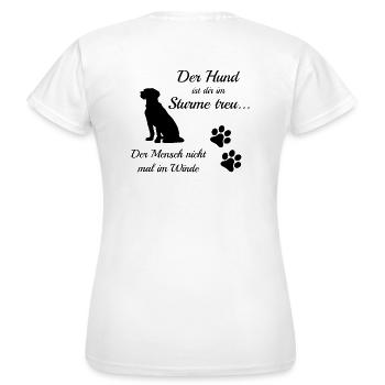 Im Sturme Treu v004NG - Frauen T-Shirt - Weiß - Hinten - AI Model Female 172 dark (172cm)