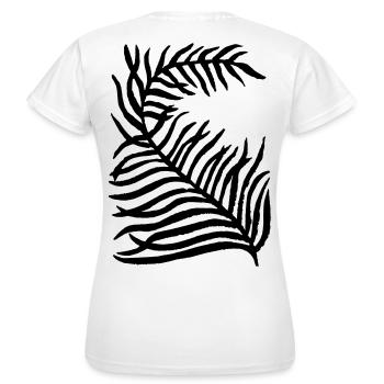 Pflanze - Frauen T-Shirt - Weiß - Hinten - AI Model Female 172 dark (172cm)