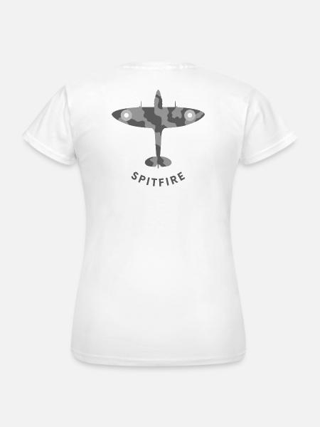 Spitfire-Jagdflugzeug - Frauen T-Shirt - Weiß