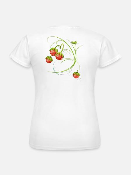 Erdbeeren, Obst - Frauen T-Shirt - Weiß