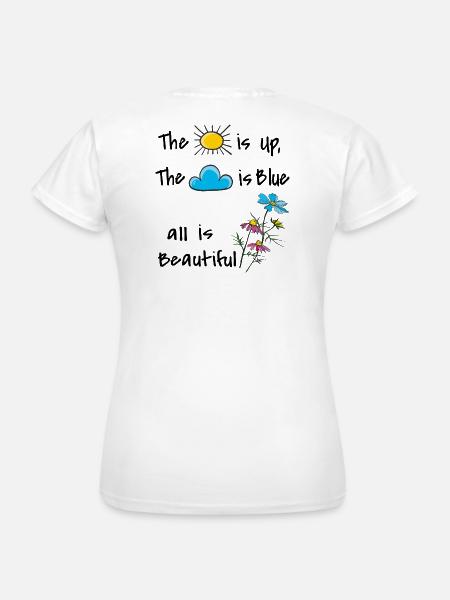 Life is beautiful - Frauen T-Shirt - Weiß