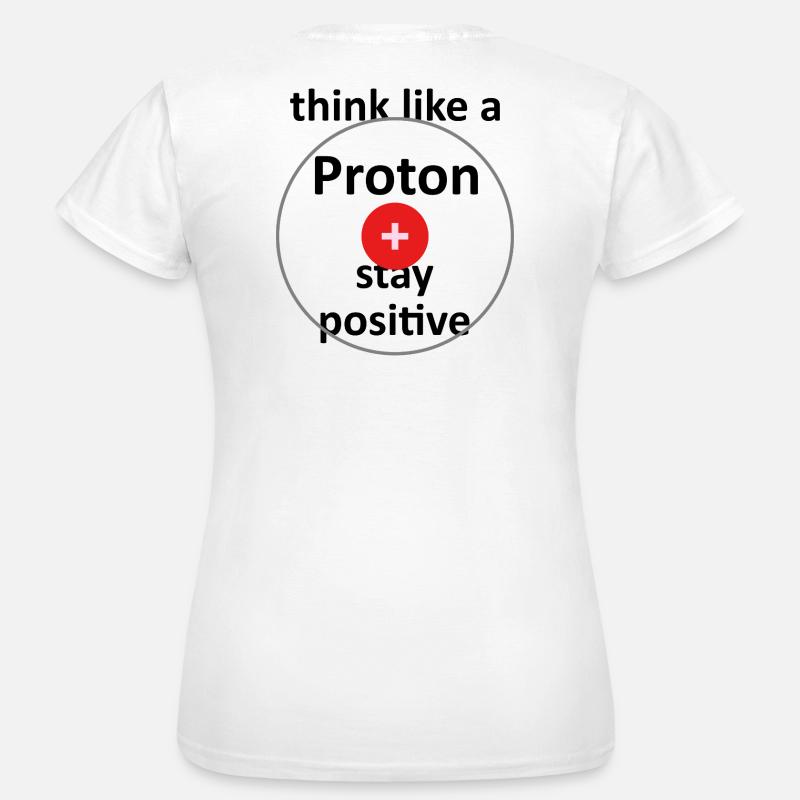 University Saying "Like a Proton" Gift, Students - Women's T-Shirt - white