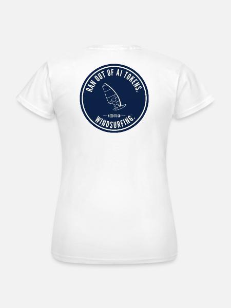 Windsurfing Token-Limits Badge - Frauen T-Shirt - Weiß