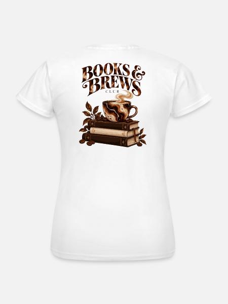 Books & Brews Club - Frauen T-Shirt - Weiß