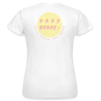 Cercle facile et facile - T-shirt Femme - blanc - Dos - AI Model Female 172 dark (172cm)