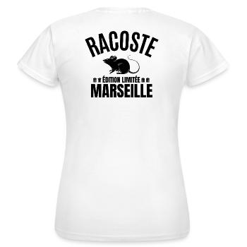 Marseille, ich bin Marseillais, Marseille Humor - Frauen T-Shirt - Weiß - Hinten - AI Model Female 172 dark (172cm)