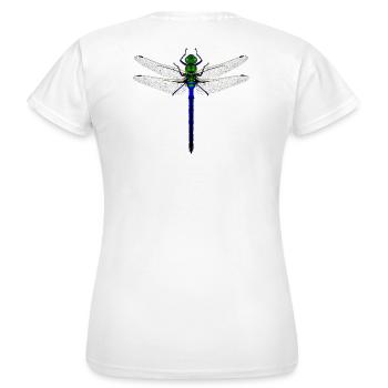 Neon Dragonfly Kybalion Combination Design Woman - Women's T-Shirt - white - Back - AI Model Female 172 dark (172cm)
