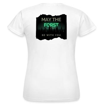 Que le Forst soit avec vous ! - T-shirt Femme - blanc - Dos - AI Model Female 172 dark (172cm)