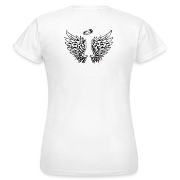 Wings Wings Angel Wings Flying - Women's T-Shirt - white - Back - AI Model Female 172 dark (172cm)