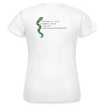 LIFE STAGE PARTNER - Women's T-Shirt - white - Back - AI Model Female 172 dark (172cm)