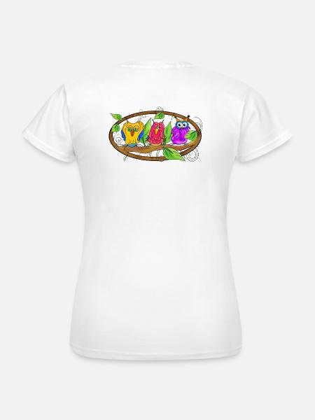 Weisheit - Eulen Edition - Frauen T-Shirt - Weiß