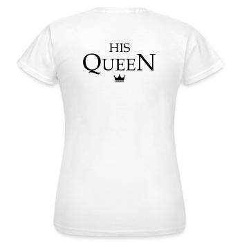Look partenaire King Queen - T-shirt Femme - blanc - Dos - AI Model Female 172 dark (172cm)