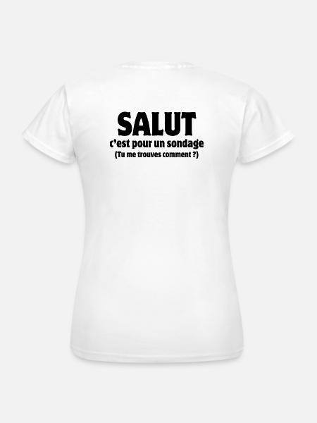 Hallo, hallo, Umfrage - Frauen T-Shirt - Weiß