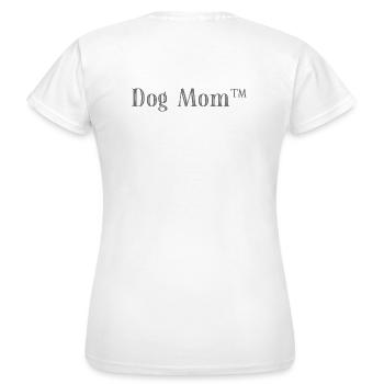 Tee-shirt Dog Mom™ – Style minimal et moderne - T-shirt Femme - blanc - Dos - AI Model Female 172 dark (172cm)