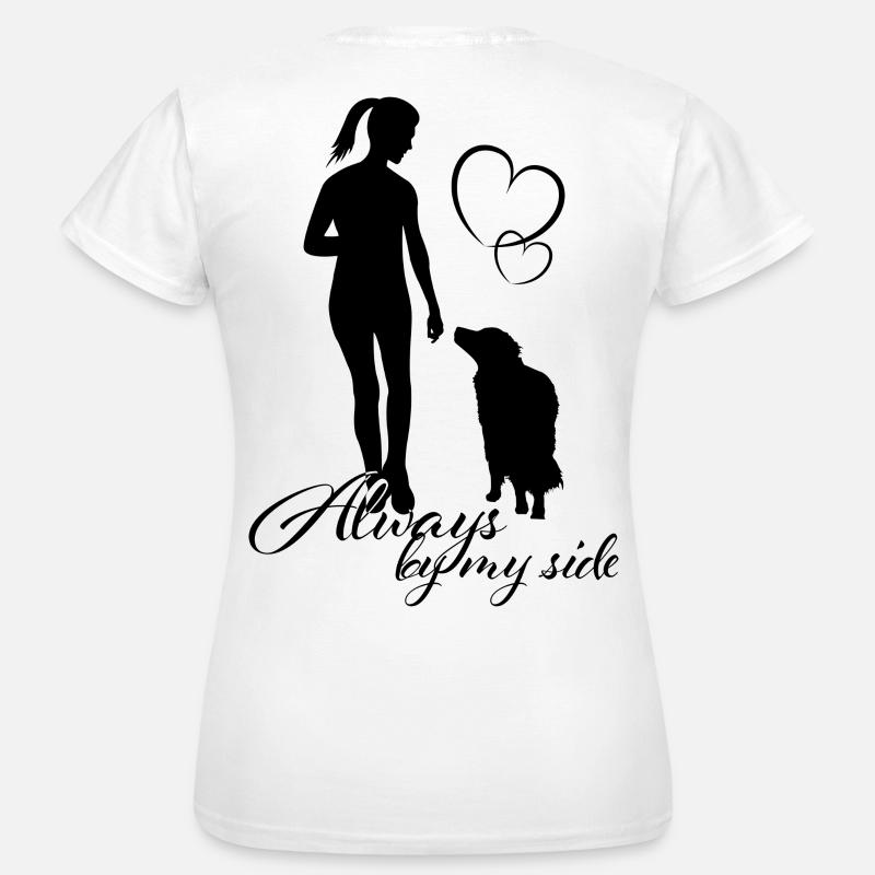 Doglover, by my side - Women's T-Shirt - white