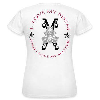 Master - Frauen T-Shirt - Weiß - Hinten - AI Model Female 172 dark (172cm)