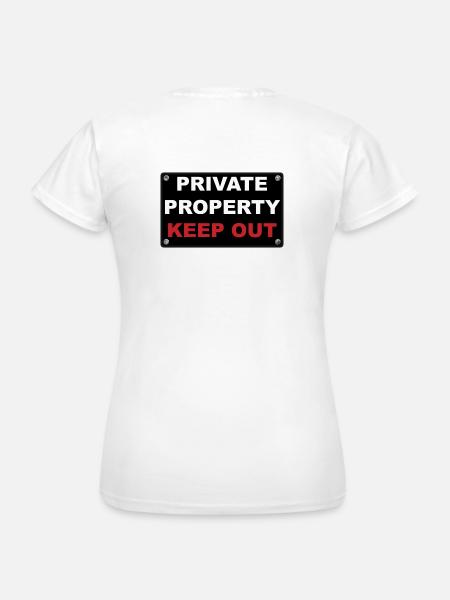 private property - Frauen T-Shirt - Weiß