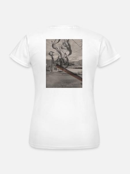 "Von der Straße" - Frauen T-Shirt - Weiß