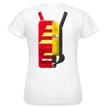 Rescue and fire brigade - Women's T-Shirt - white - Back - AI Model Female 172 dark (172cm)