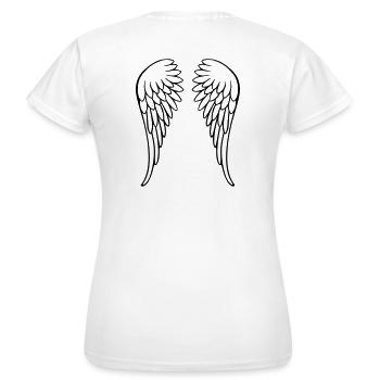 Wings - Women's T-Shirt - white - Back - AI Model Female 172 dark (172cm)
