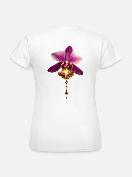 Orchidee - Frauen T-Shirt - Weiß