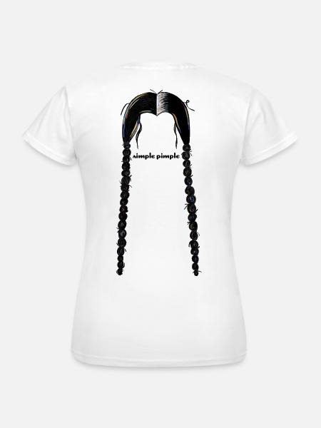 Black simple pimple playful - Frauen T-Shirt - Weiß