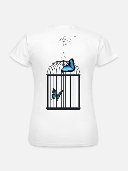 LASS MICH RAUS - Frauen T-Shirt - Weiß