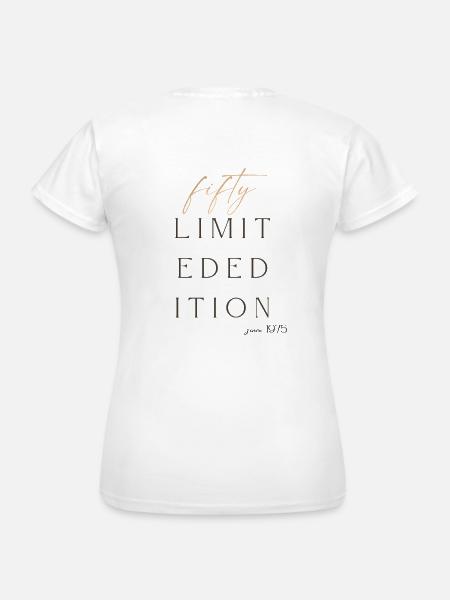 50. Geburtstag limited edition since 1975 Geschenk - Dame-T-shirt - hvid