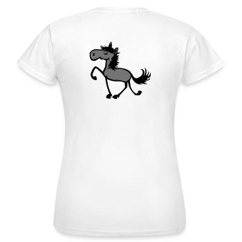 TÖLT - Frauen T-Shirt - Weiß - Hinten - AI Model Female 172 dark (172cm)