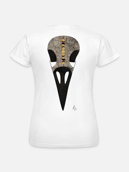 Rabenschadel Mondzyklus - Frauen T-Shirt - Weiß
