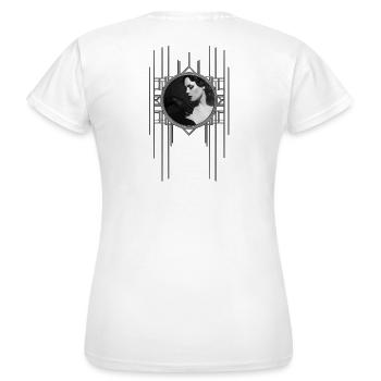 Femme Fatale Xarah Design 3 - T-shirt Femme - blanc - Dos - AI Model Female 172 dark (172cm)