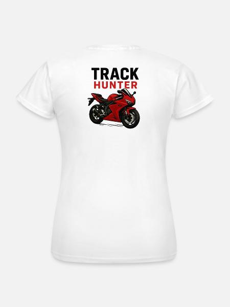 Track Hunter Motorrad - Frauen T-Shirt - Weiß