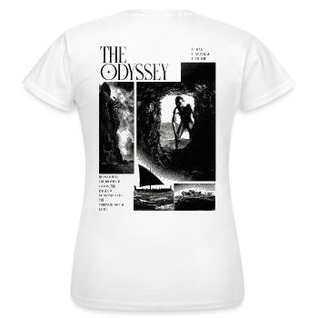 Le voyage d’Ulysse - T-shirt Femme - blanc - Dos - AI Model Female 172 dark (172cm)