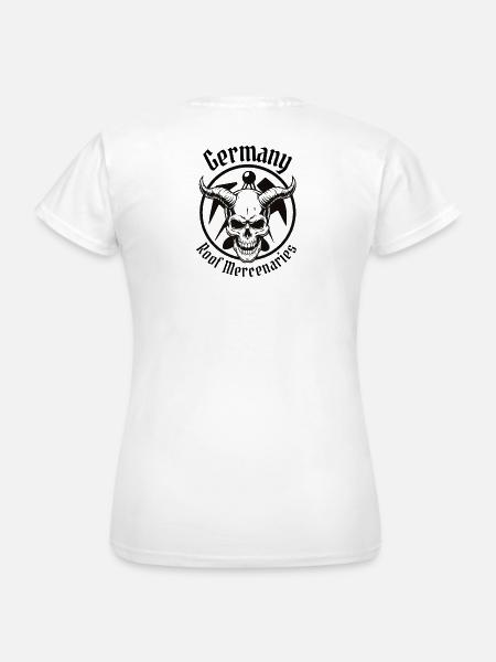 Dachdecker Elite - Germany Roof Mercenaries Skull - Frauen T-Shirt - Weiß