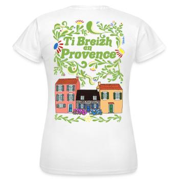 Ti Breizh in Provence - Women's T-Shirt - white - Back - AI Model Female 172 dark (172cm)