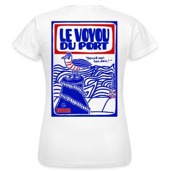 The Port Rogue - Women's T-Shirt - white - Back - AI Model Female 172 dark (172cm)