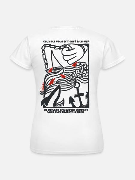 Kampf und göttlicher Schutz - Frauen T-Shirt - Weiß