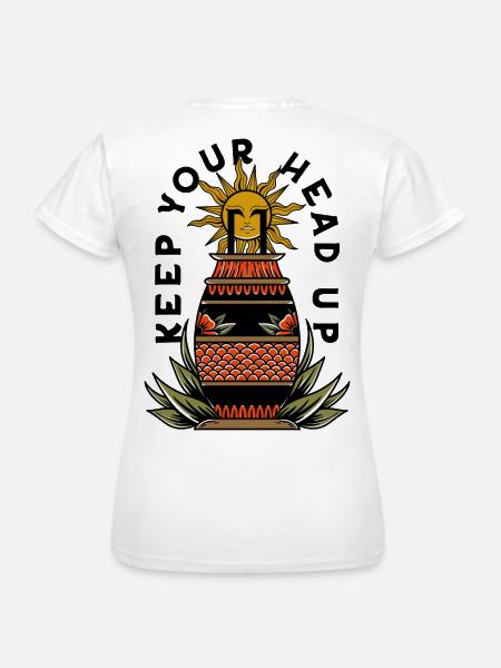 Keep Your Head Up - Frauen T-Shirt - Weiß