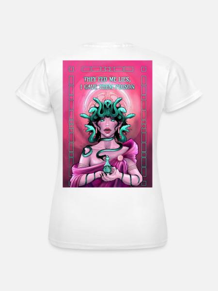 Medusa Illustration - Frauen T-Shirt - Weiß