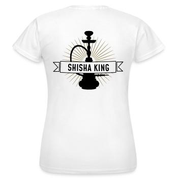 Shisha King - Sifflet - T-shirt Femme - blanc - Dos - AI Model Female 172 dark (172cm)