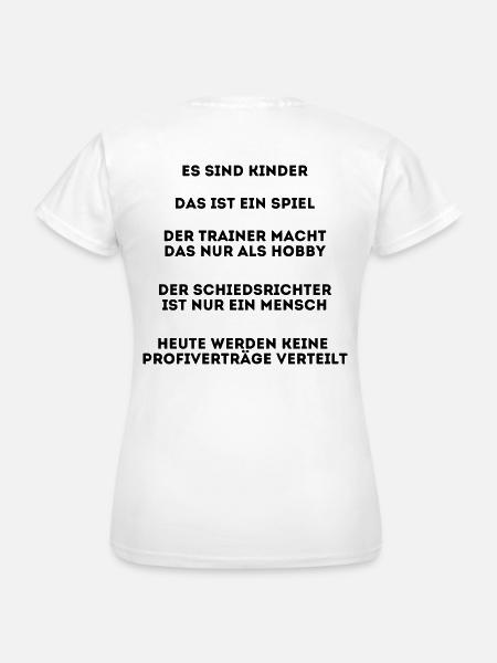 Fußball Regeln auf Fußballplatz für Eltern - Frauen T-Shirt - Weiß