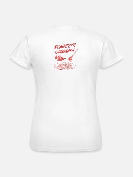 Spaghetti Carbonara Recipe - Frauen T-Shirt - Weiß
