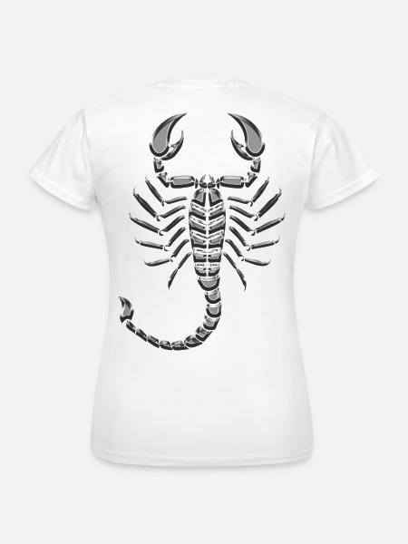Skorpion-Metallchrom - Frauen T-Shirt - Weiß
