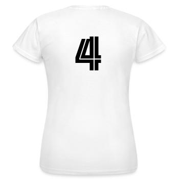 4 - Women's T-Shirt - white - Back - AI Model Female 172 dark (172cm)