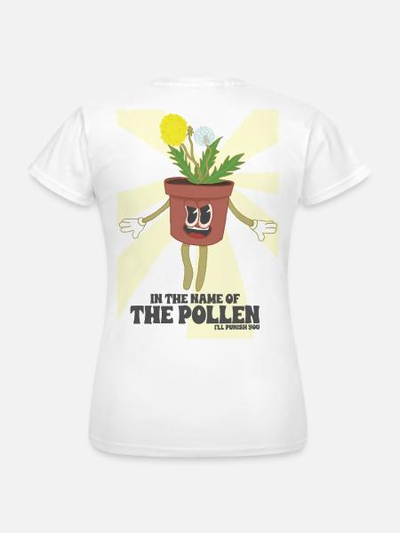 Super Pollen Blume - Frauen T-Shirt - Weiß