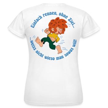 Pumuckl Cours Sans Destination - T-shirt Femme - blanc - Dos - AI Model Female 172 dark (172cm)