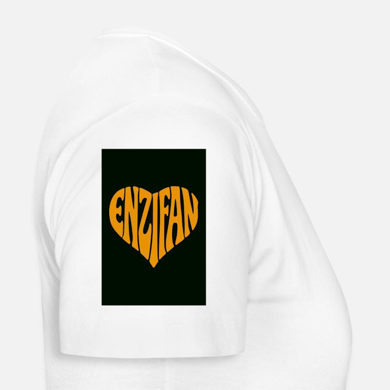 Enzifan Herz-Typografie Frauen T-Shirt