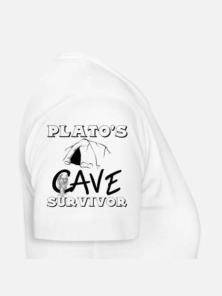 plato's cave survivor - Frauen T-Shirt - Weiß - Rechts