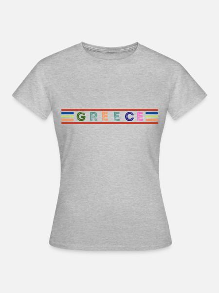 Griechenland - Frauen T-Shirt - Grau meliert
